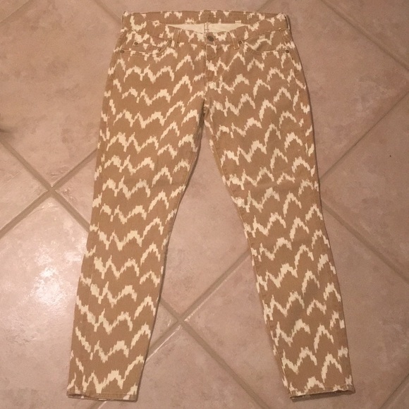 7 for all Mankind Chevron Printed Skinny Jeans - Picture 2 of 7